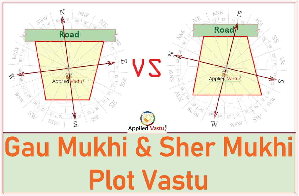 Gaumukhi plot and shermukhi Plot -Gomukhi Plot - Sher Mukhi Plot Vastu -Cow faced plots -  Lion faced Plot